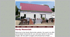 Desktop Screenshot of hardymemorials.com